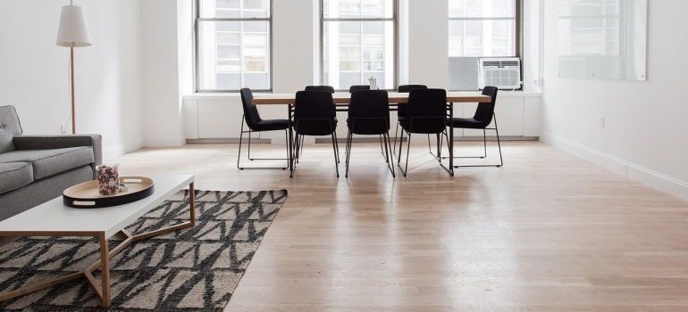 Furniture to be relocated by long distance movers in Maryland.